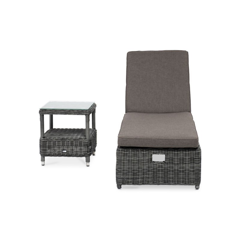 Комплект шезлонг со столиком Рим