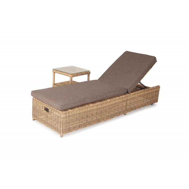 Комплект шезлонг со столиком Рим