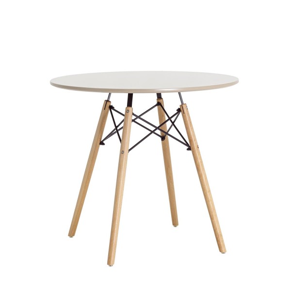 Стол EAMES DSW D80 беж для ресторана, кафе, бара, отеля, гостиницы,  развлекательного центра.